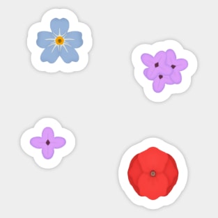 Flower bundle Sticker